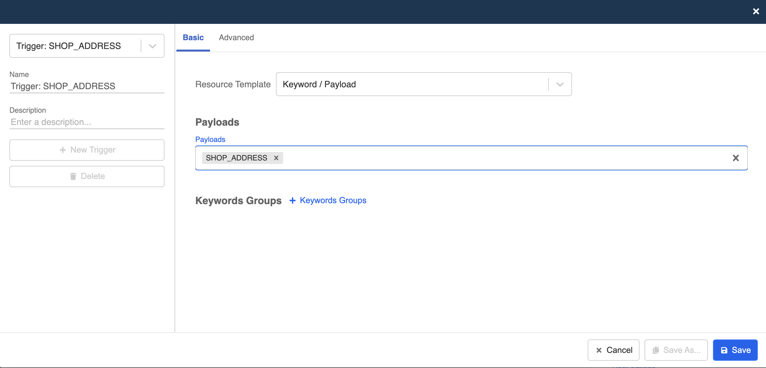 Create SHOP_ADDRESS trigger